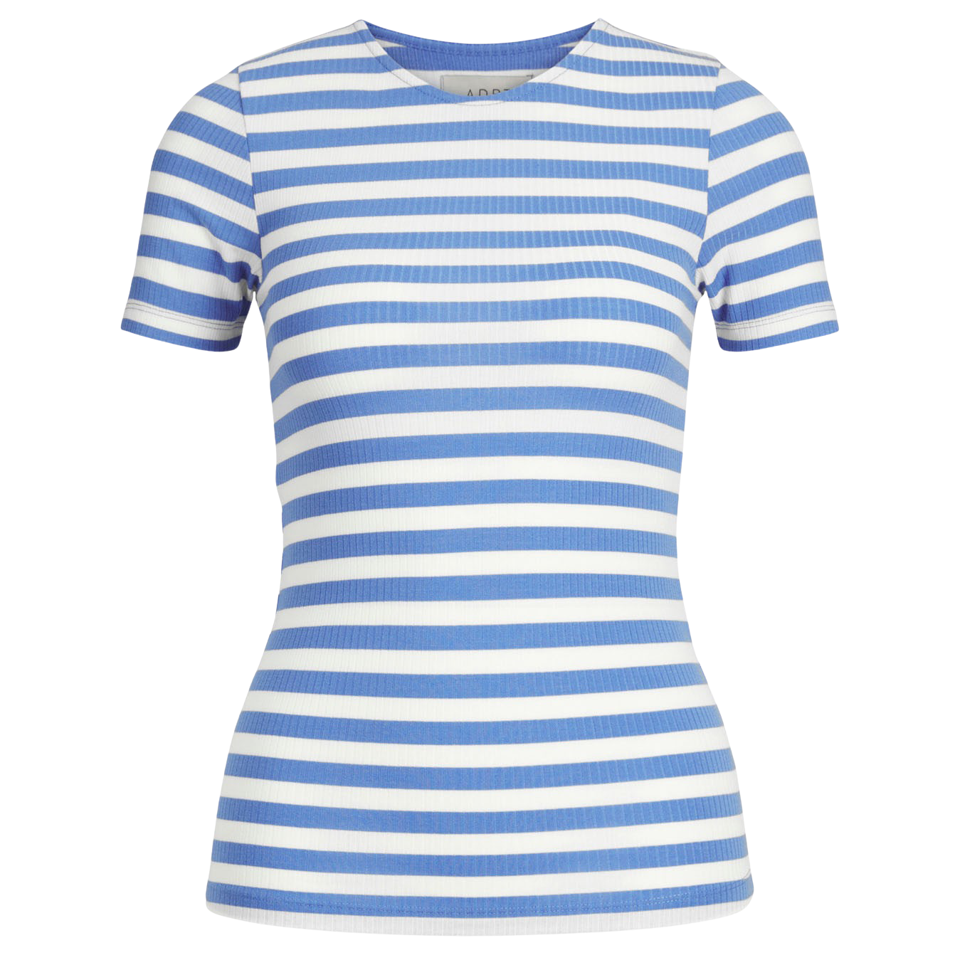 ADPT Dame T-shirt i Ultramarine - Kortærmet Slim Fit