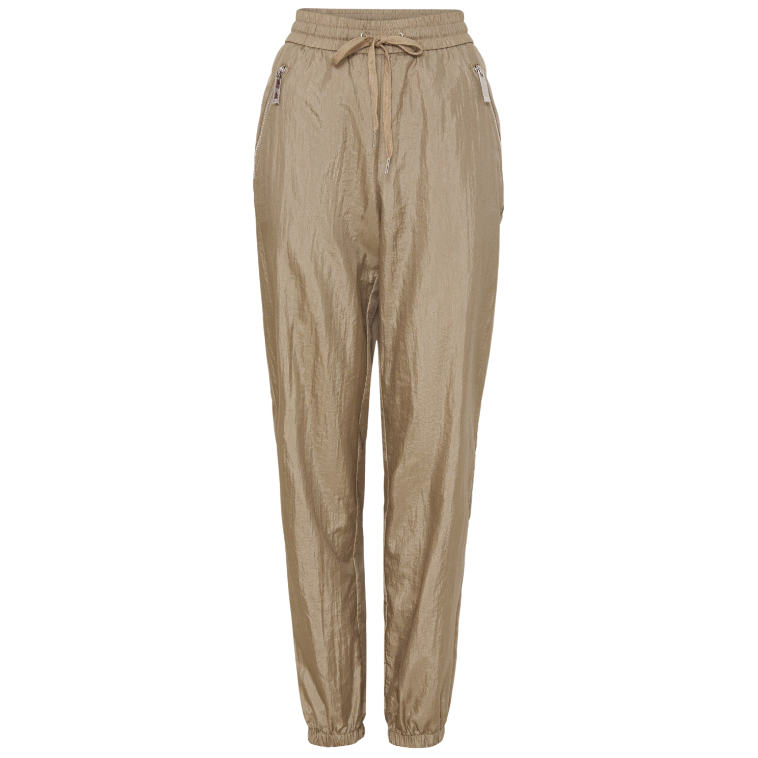 Trendy Pernilla Dame Bukser i Taupe - Perfekte til Hverdag