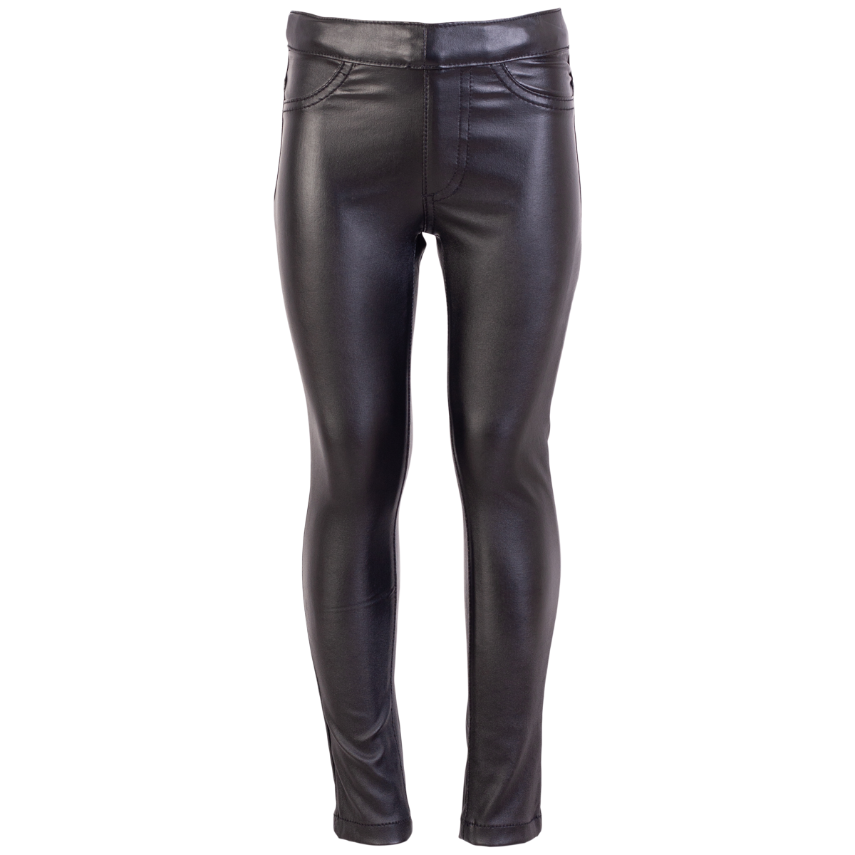 Costabrava Pige Coated Jeggings - Sorte Trendbukser