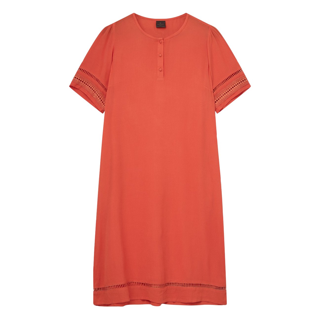 Bea Dame Tunika i Neon Orange - Elegant Design!