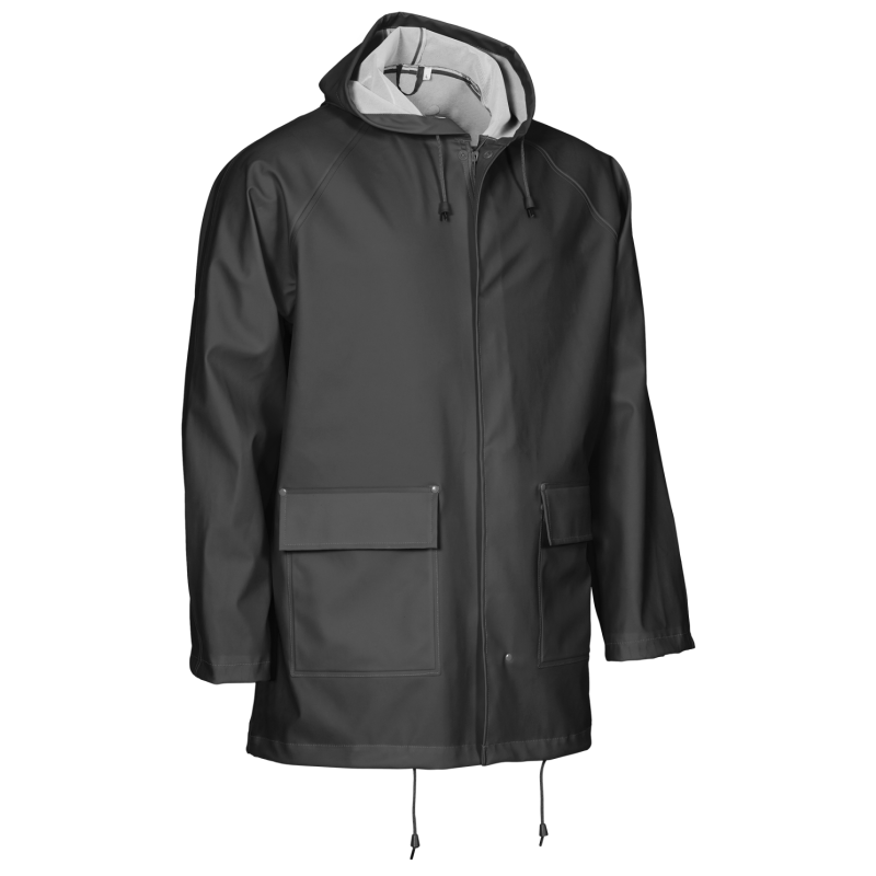 Moderne Unisex Regnjakke i Sort fra Elka