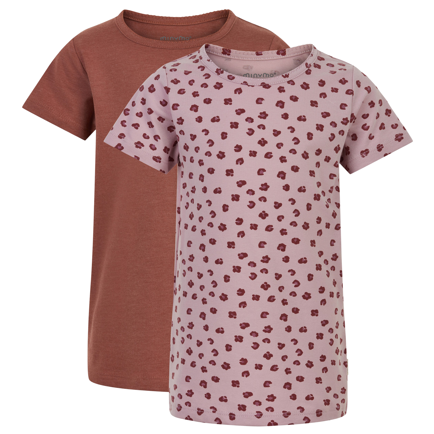 Minymo Pige T-shirt 2-pak - Violet Ice til Fantastisk Pris!