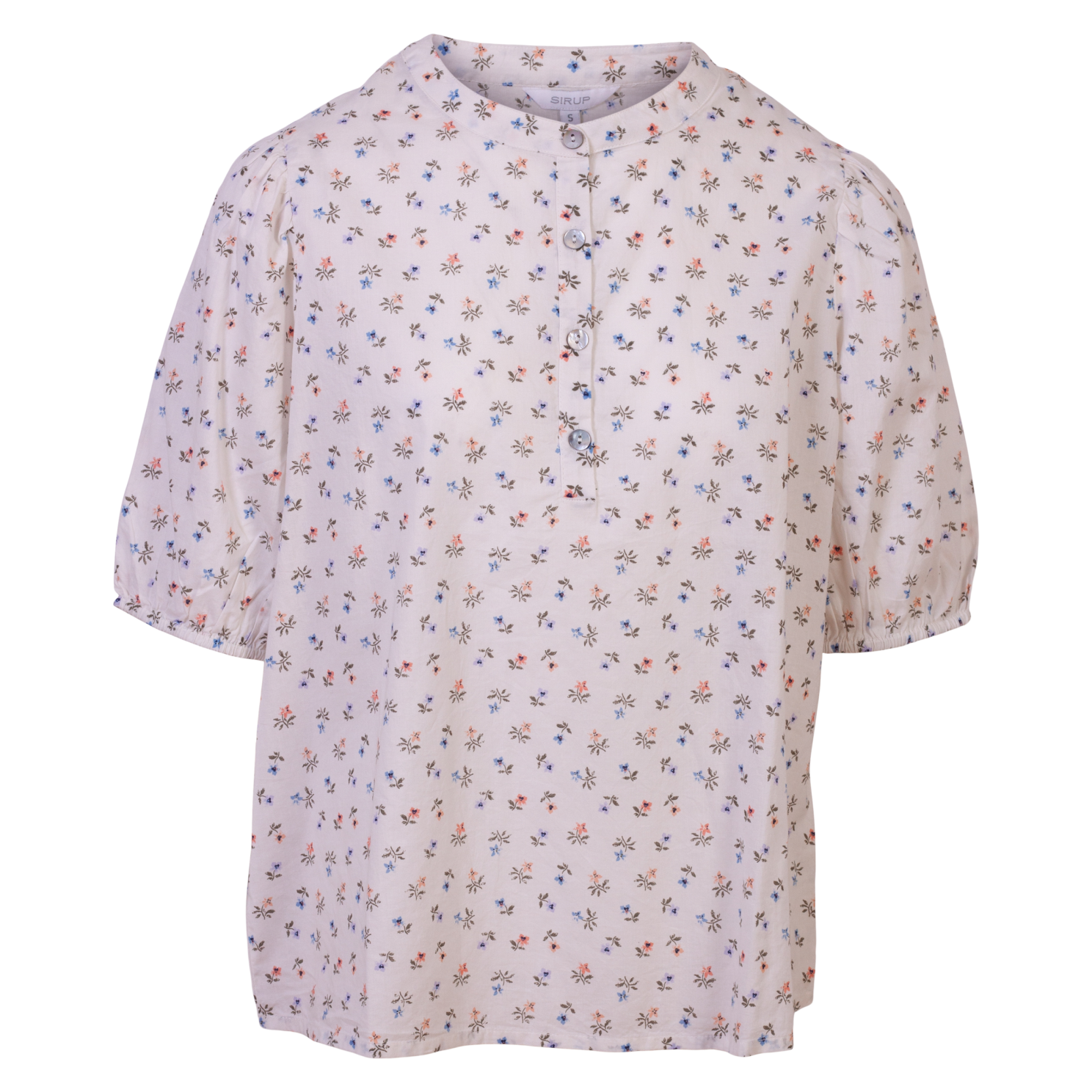 Blomsterprintet damebluse i Chalk fra Sirup