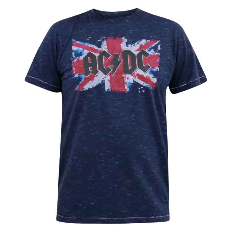 Dennis Herre T-Shirt Navy Reno med AC/DC Grafik