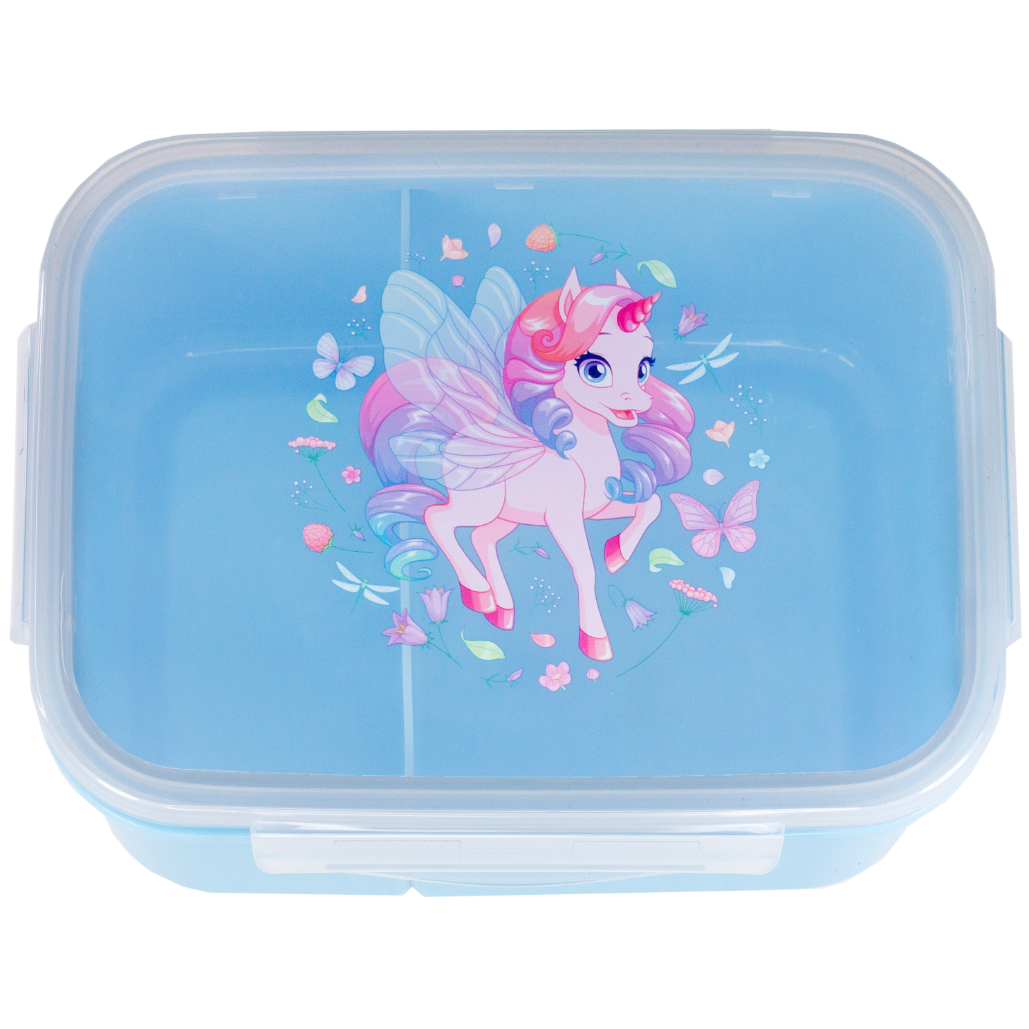 Lyseblå Pige Madkasse med Pegasus - Tinka