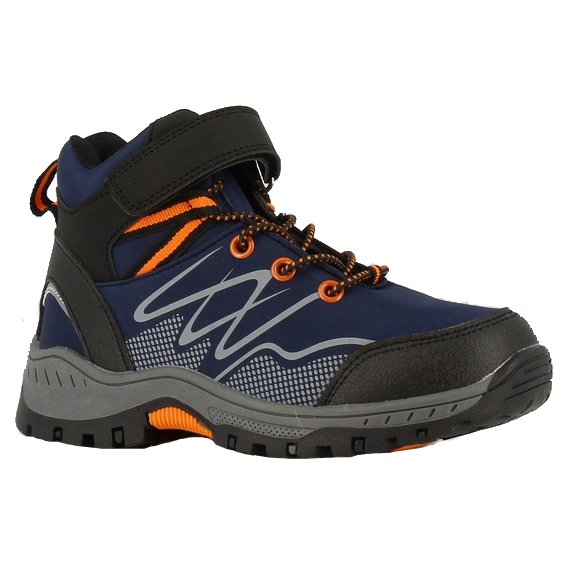 Børnesko i Navy og Orange - Smart Trekking Stil
