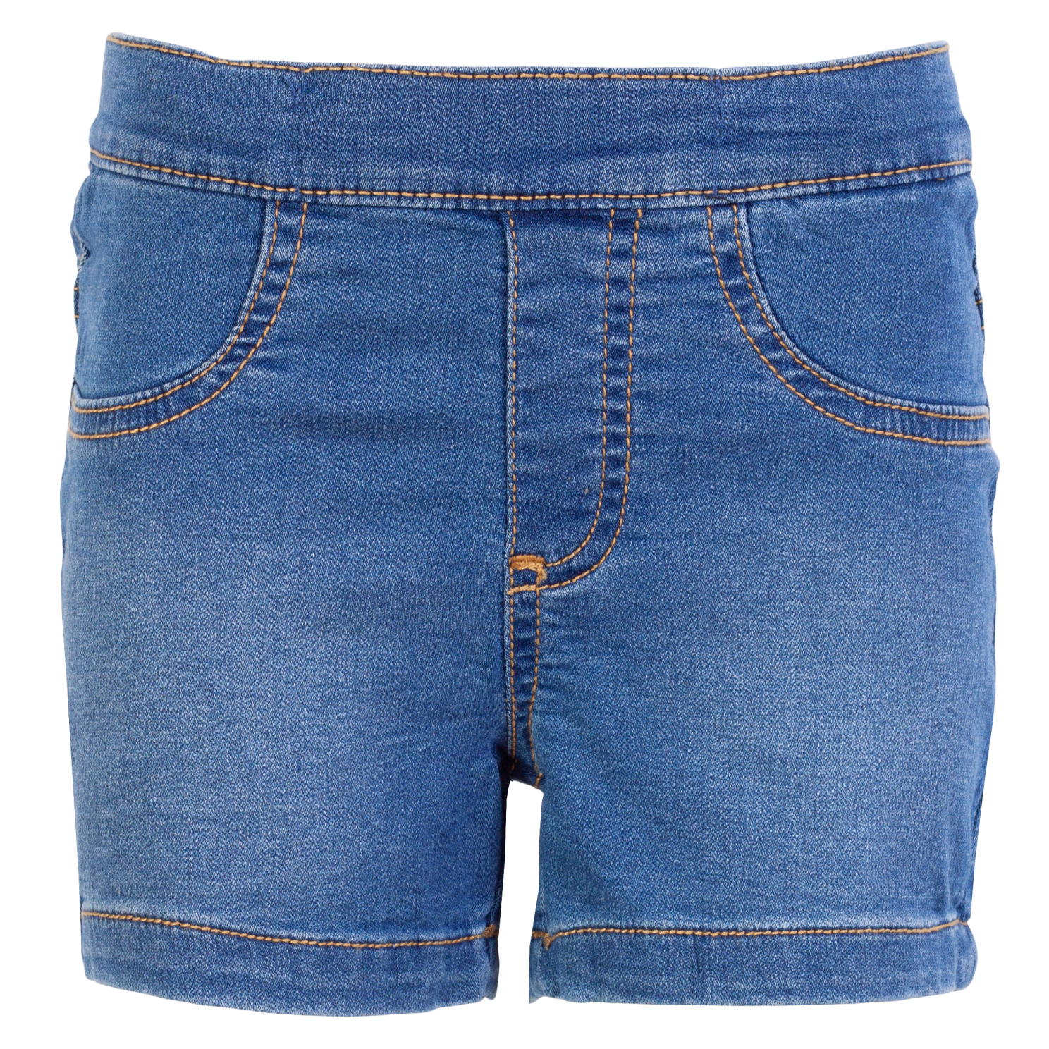 Grace Pige Shorts i Lys Blå Denim – Justerbar Talje