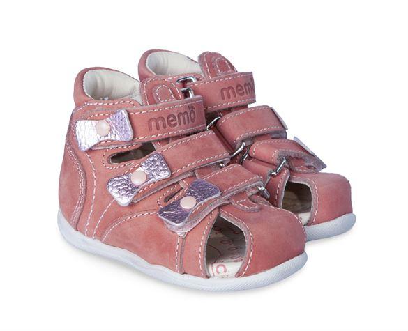 Bambi Sandal i Pudder Pink - Pigesandal med Støtte