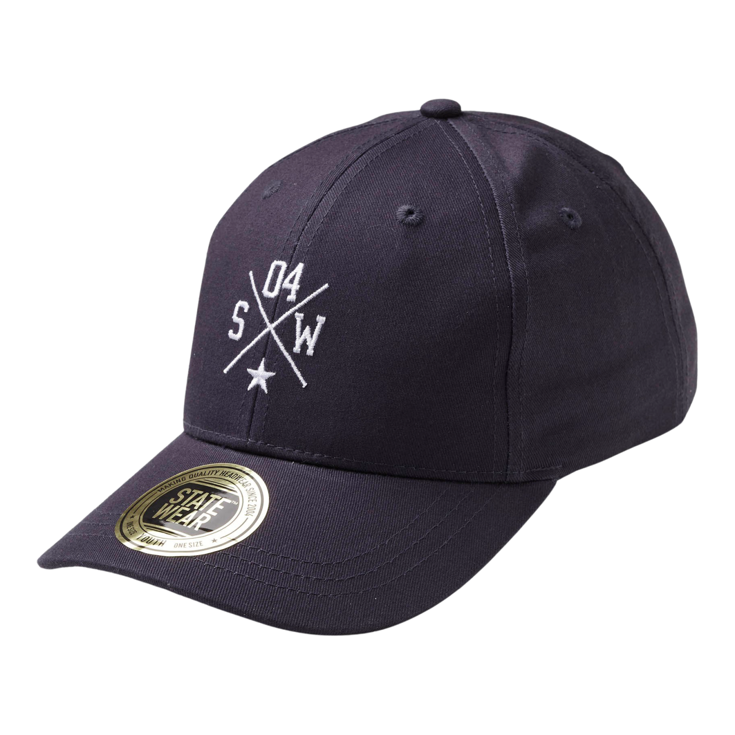 Smart Navy Børne Kasket fra Statewear med Velcro Lukning
