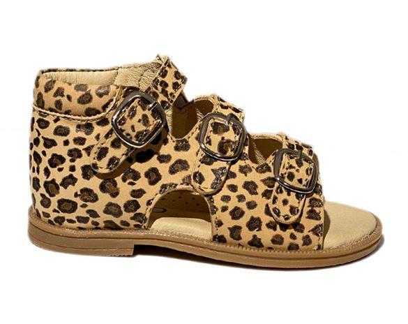 Sandal 'ala Babybotte' i Lys Leopard fra Arauto Rap