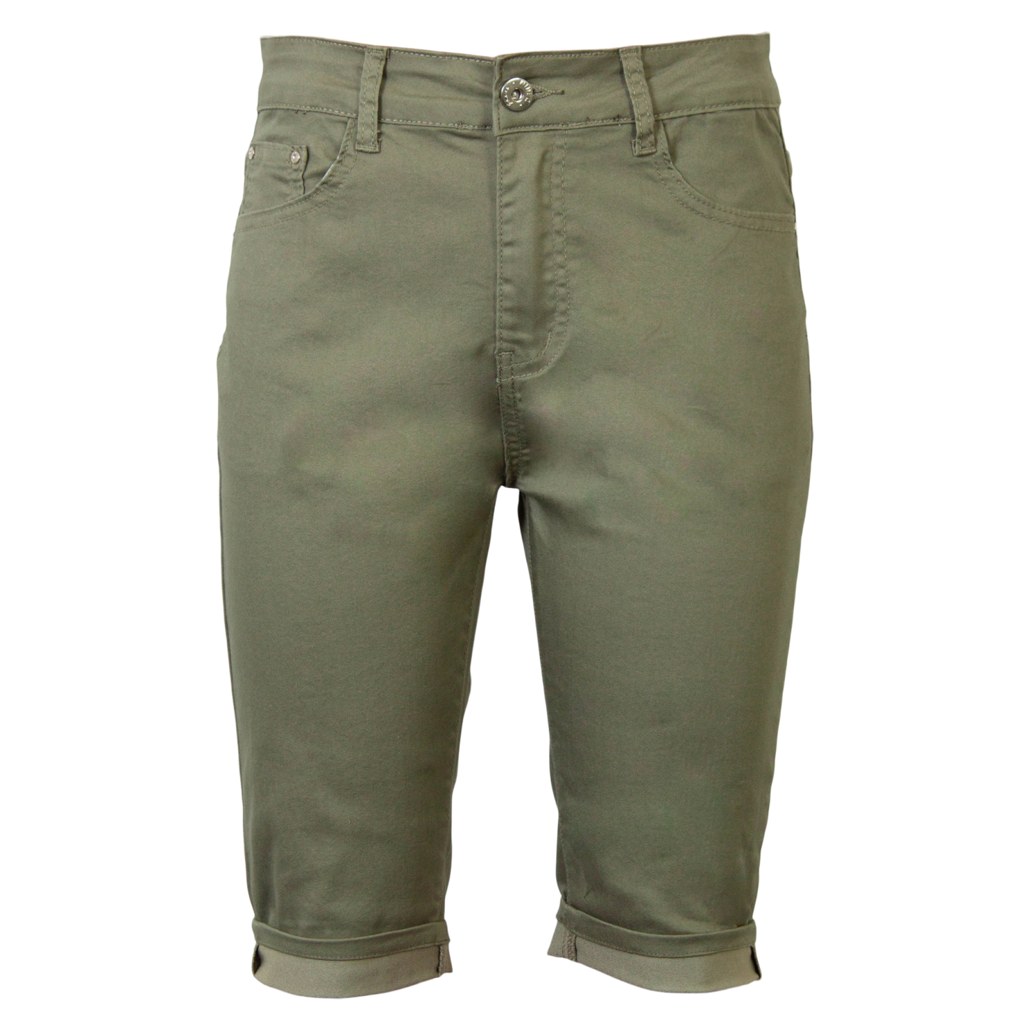 Behagelige Khaki Dame Shorts fra BS Jeans - Uden størrelse