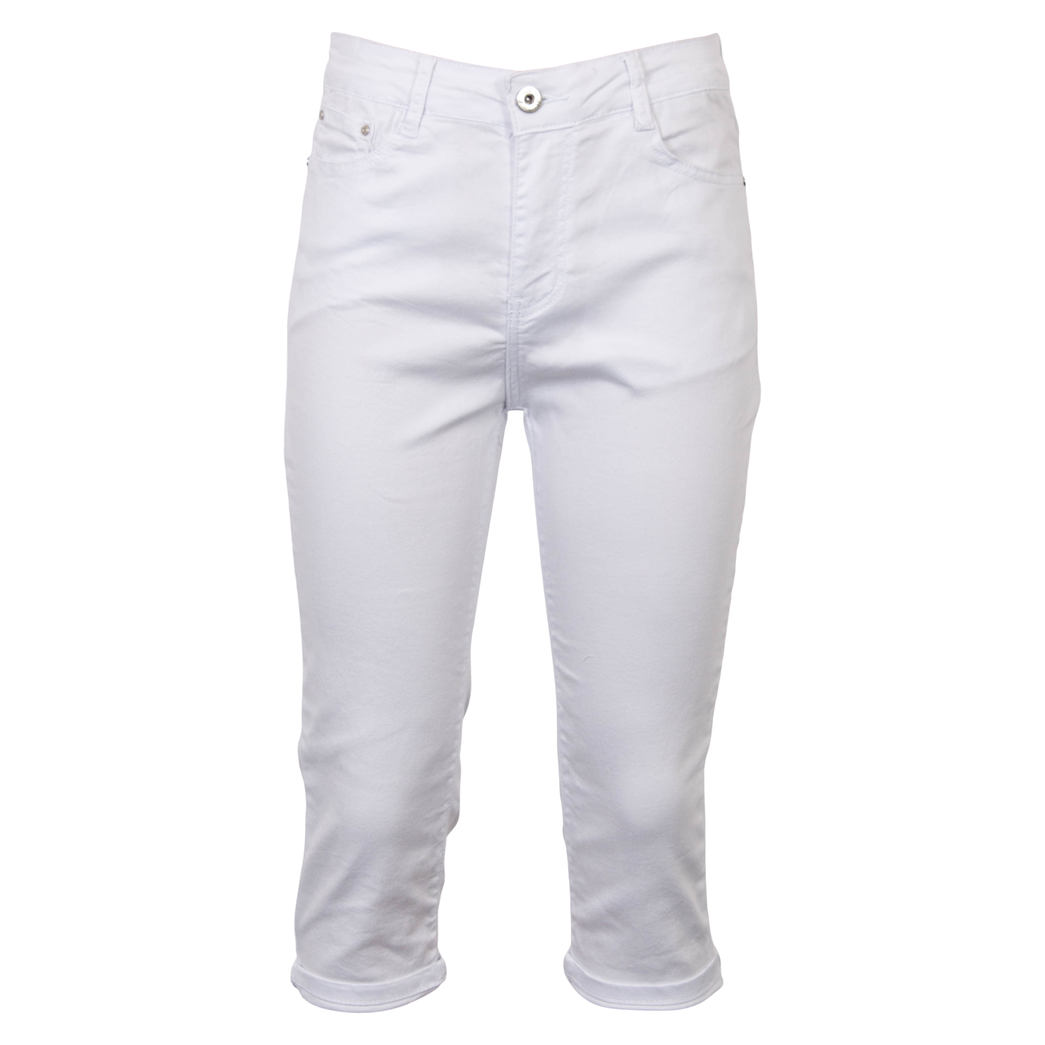 Dame Capri Knickers i Hvid fra BS Jeans - Godt Tilbud!