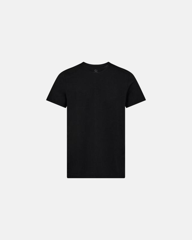 Bæredygtig Sort T-Shirt i Bambusviskose fra Dovre