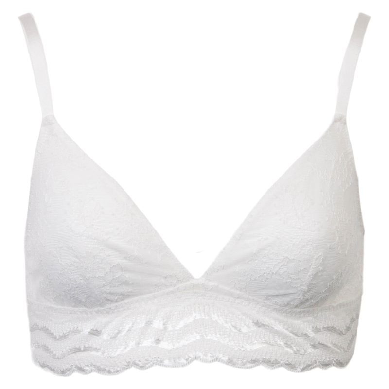 Lulu's Drawer Leah Dame Bh i Hvid - Elegant Blonder