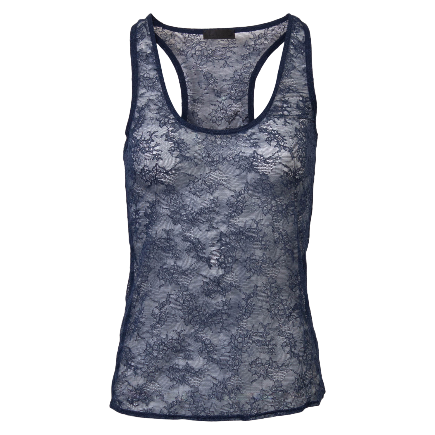 Lynn Dame Top i Navy fra Lulu's Drawer - Elegant Design