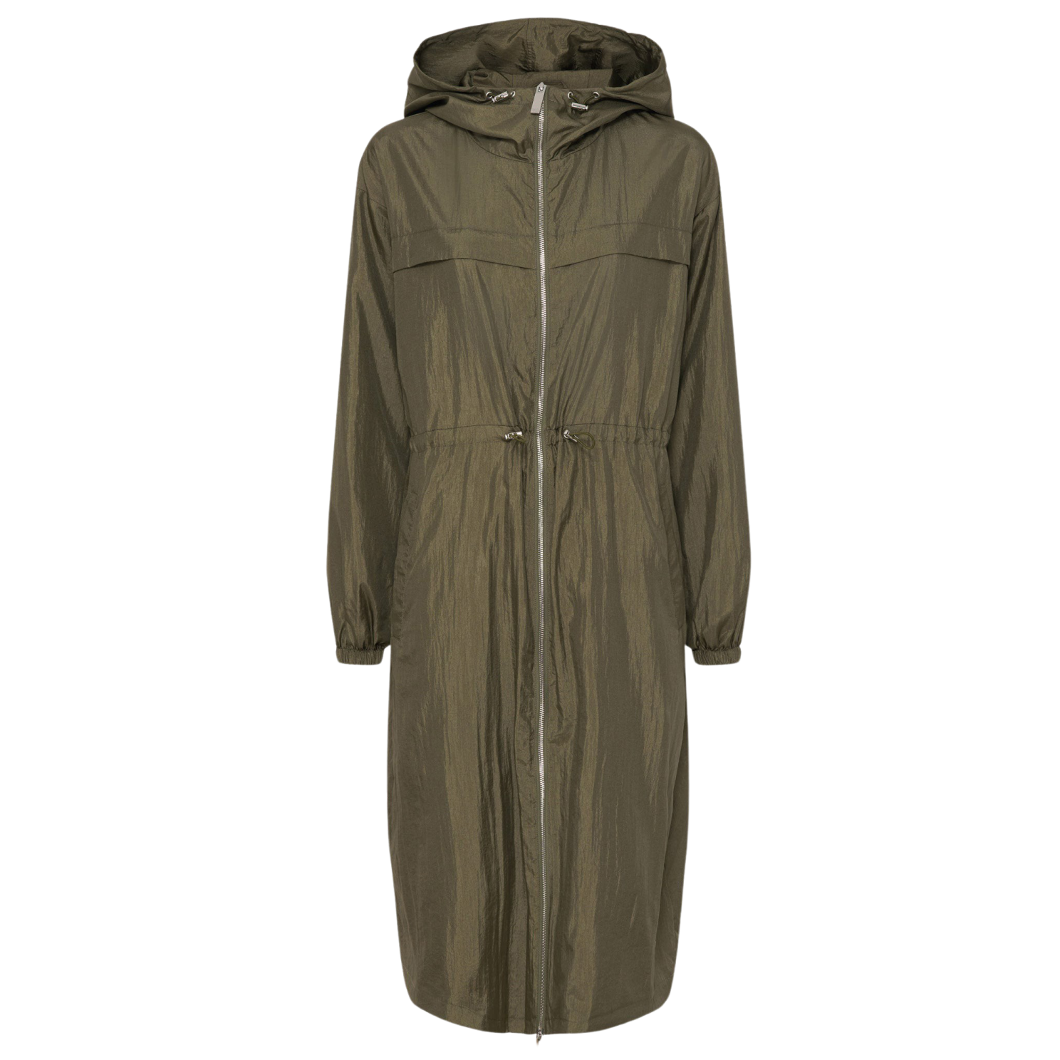 Trendy overgangsjakke til damer i Dusty Olive farve