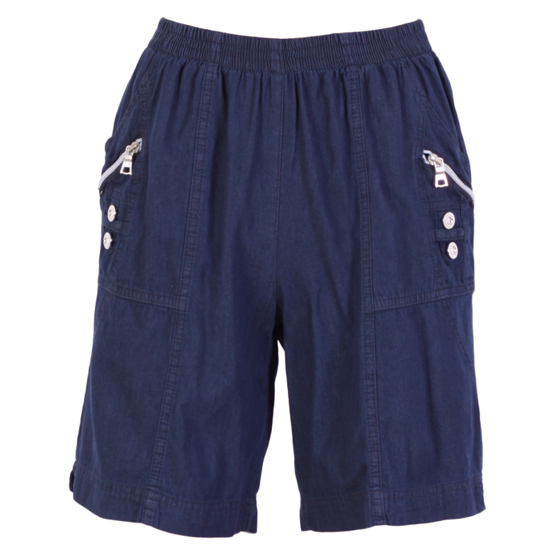 Dame Shorts i Mørk Denim - Smart og Komfortabel Stil