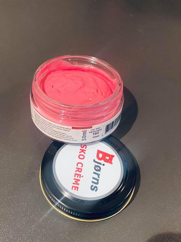 Bjørns Pink Skocreme til Pleje af Læder