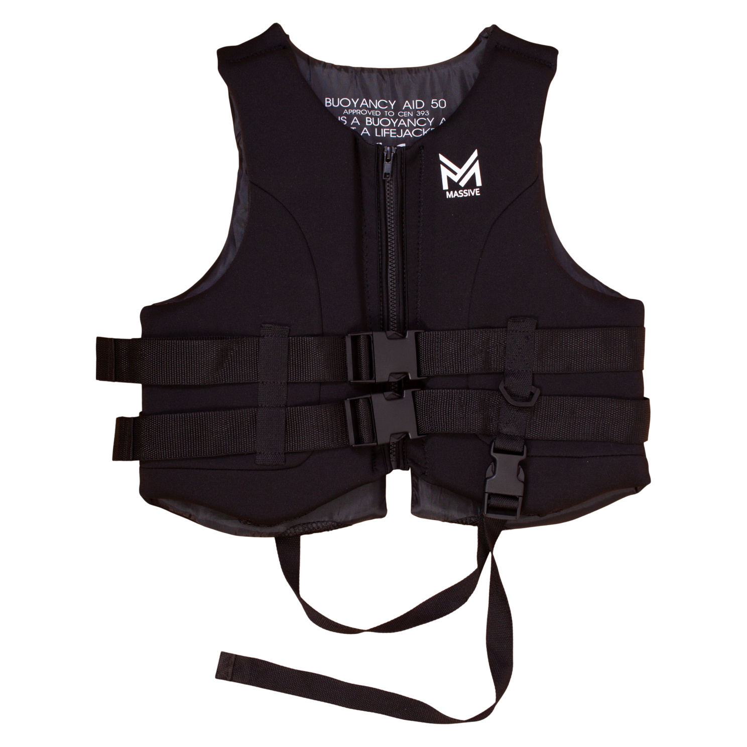 Massive Herre Badevest - Sort Redningsvest til PaddleBoard