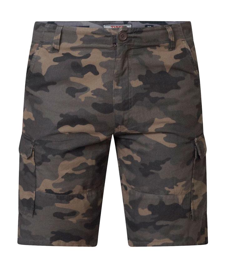 Camo herre shorts med lommer – D5555 tilbud!