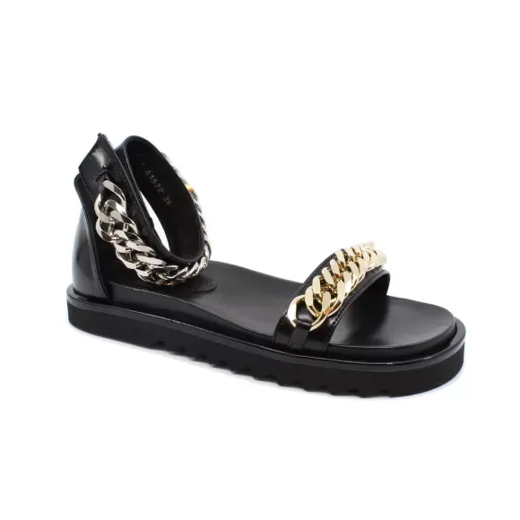 Billi Bi A1572 Sandaler med Kæder i Guld og Sølv