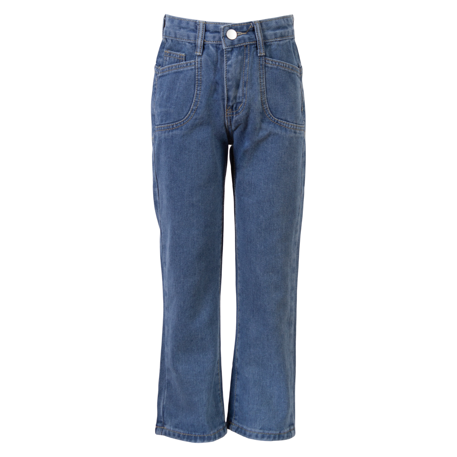 G66 Grasstar Pige Jeans i Denim med Justerbar Talje