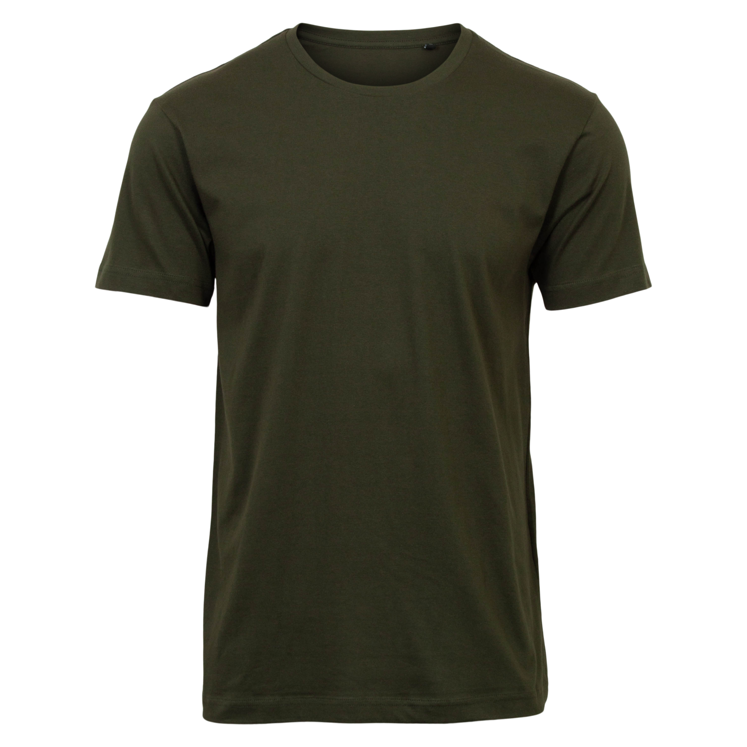 Herre T-Shirt i Grøn - Komfortabel Basis T-shirt