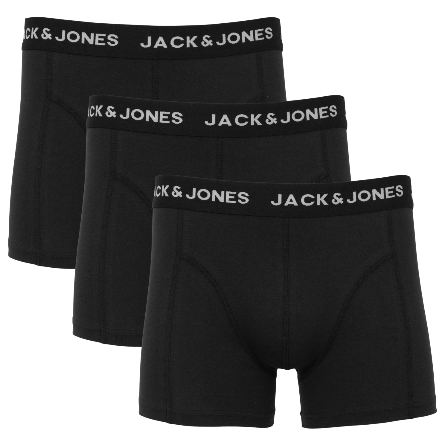 Jack & Jones 3-pak herre tights - Black Black tilbud