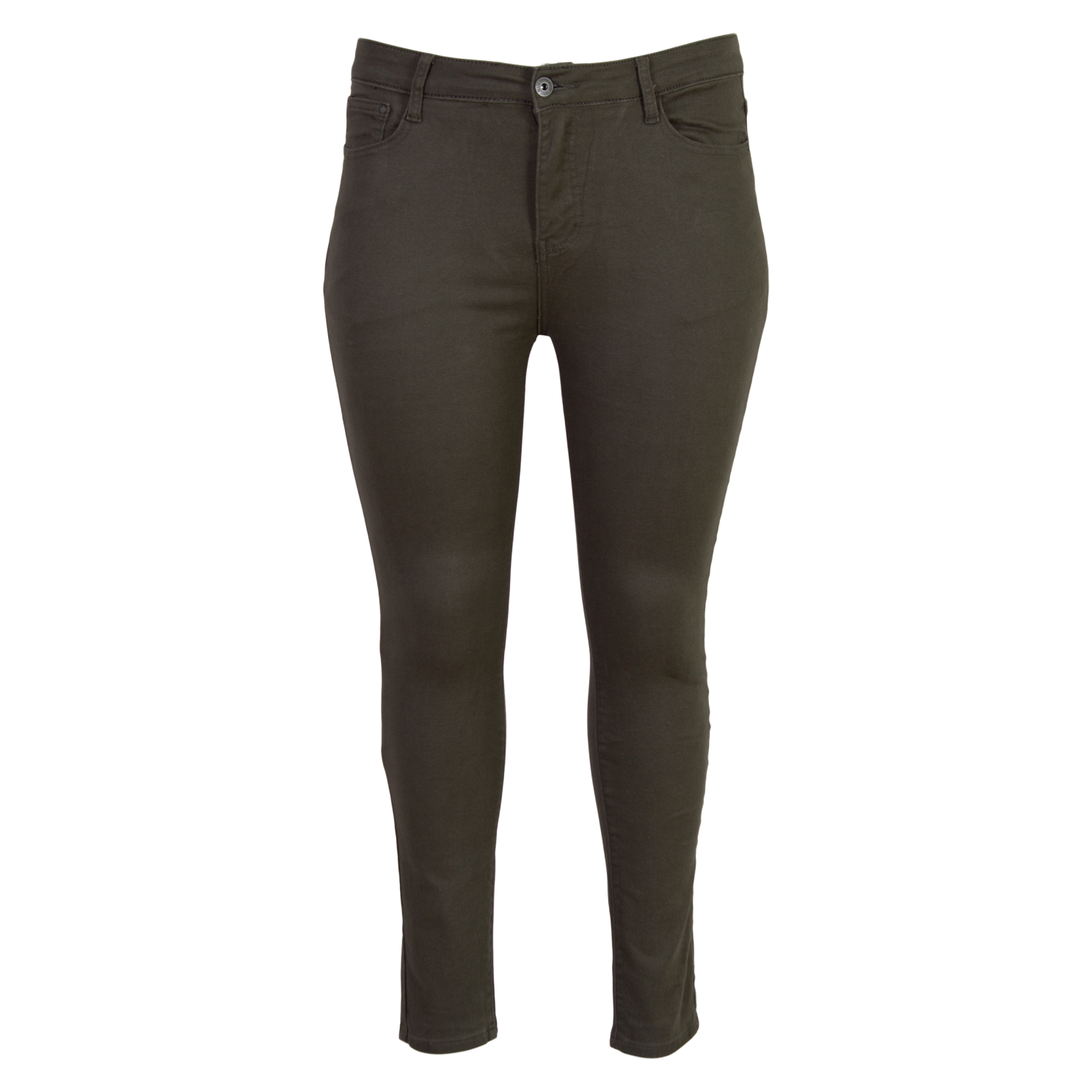 Dame Jeans i Army - Komfortable og Stretchy Plus Size