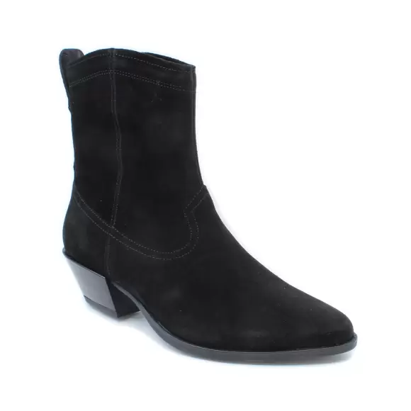Emily 4814 240 20 - Elegant ankelstøvle i sort ruskind