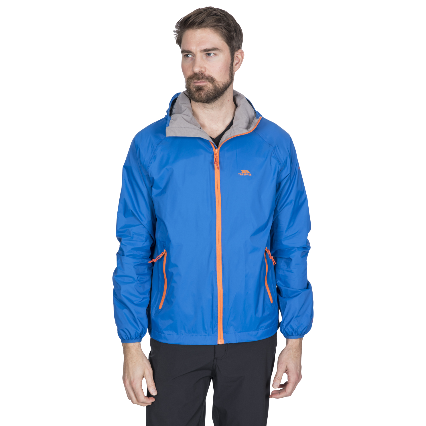 Herre Regnjakke   Blue   Xs fra Trespass
