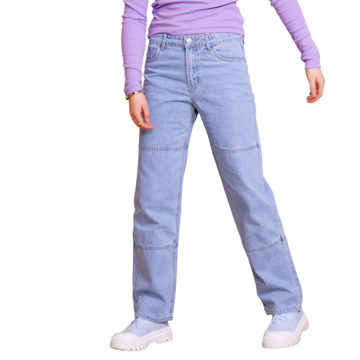Børne Jeans   Light Blue Denim   M fra Lmtd