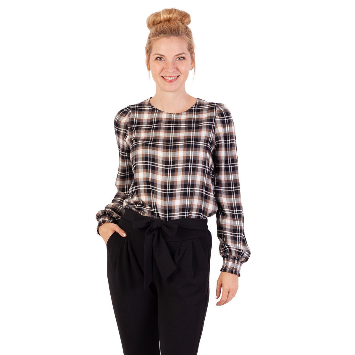 Dame Bluse   Black Combo   M fra Sirup