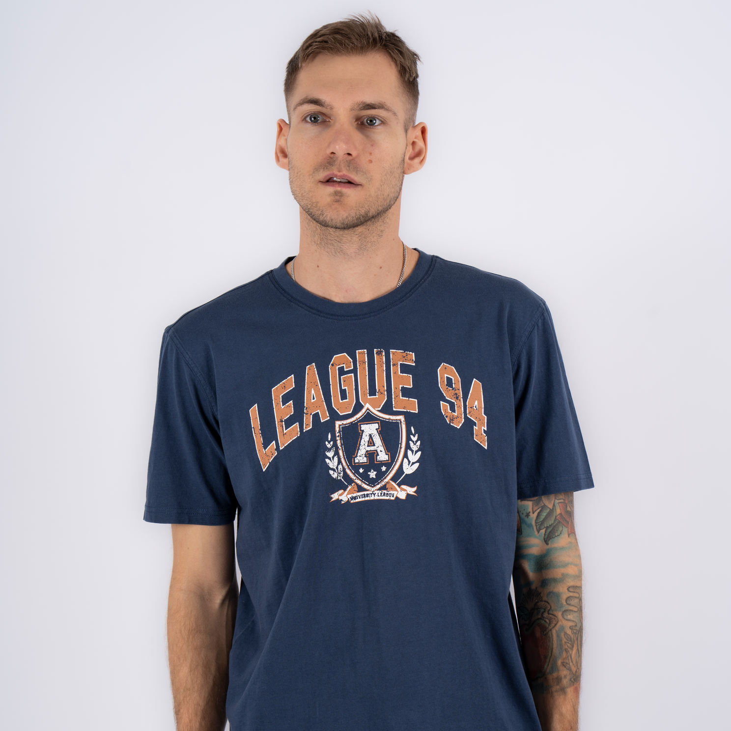 Boxy Herre T Shirt   Insignia Blue   2 fra Marcus