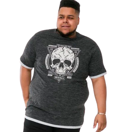 Darrren Herre T Shirt Plus Size   Black Reno   5 fra D5555