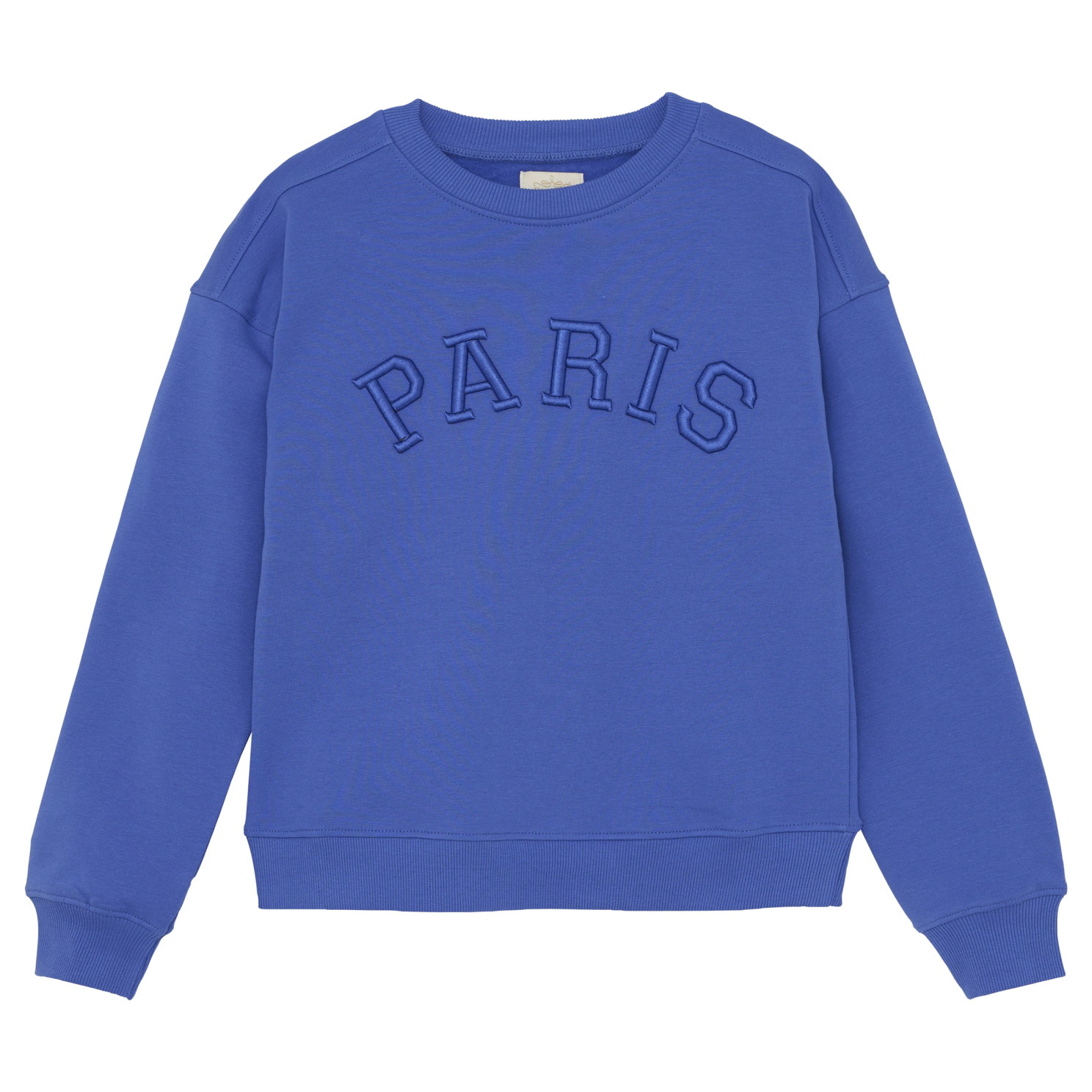 Pige Sweatshirt I økologisk Bomuld   Dazzling Blue   146 fra Creamie