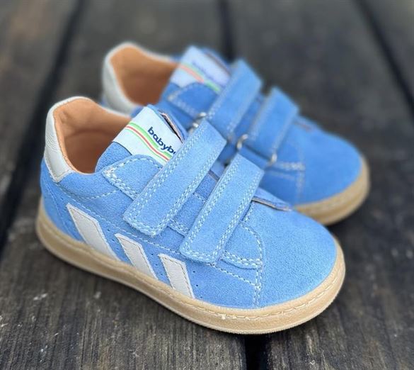 Alert Velcro Sneakers, Azur Blå fra Babybotte