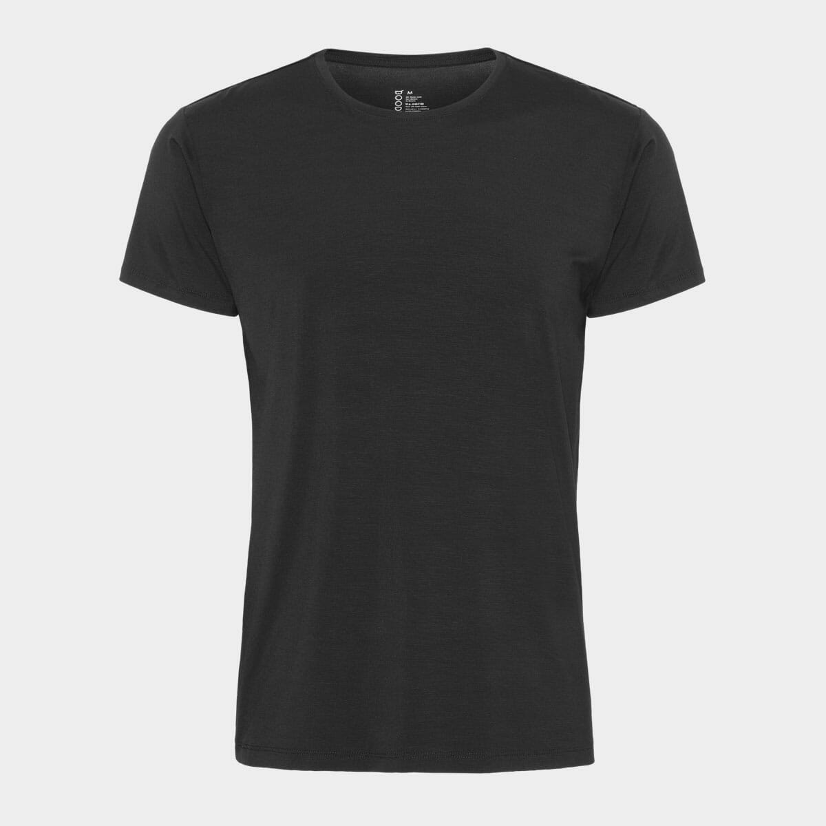 Bambus T Shirt I Sort Med Rund Hals Til Herre Fra  , S fra Boody