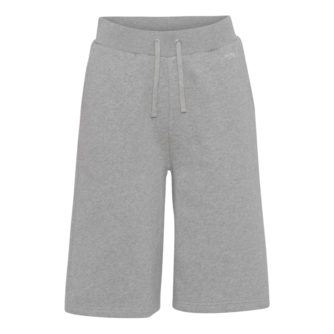 Dame Shorts I økologisk Bomuld   Grey Melange   L fra Cozy By Jz
