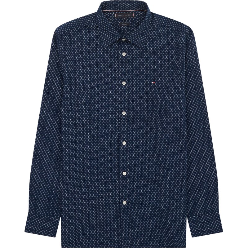 38573 Seersucker Printed Rf Shirt Skjorter fra Tommy Hilfiger