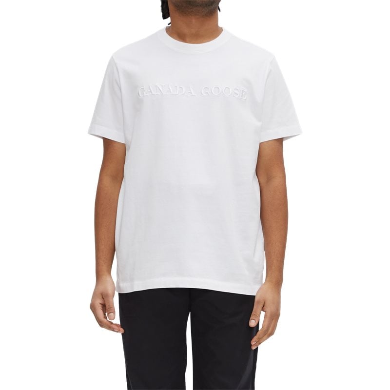 Regular Fit Emersen T Shirt Embroidered 1420m2 T Shirts fra Canada Goose