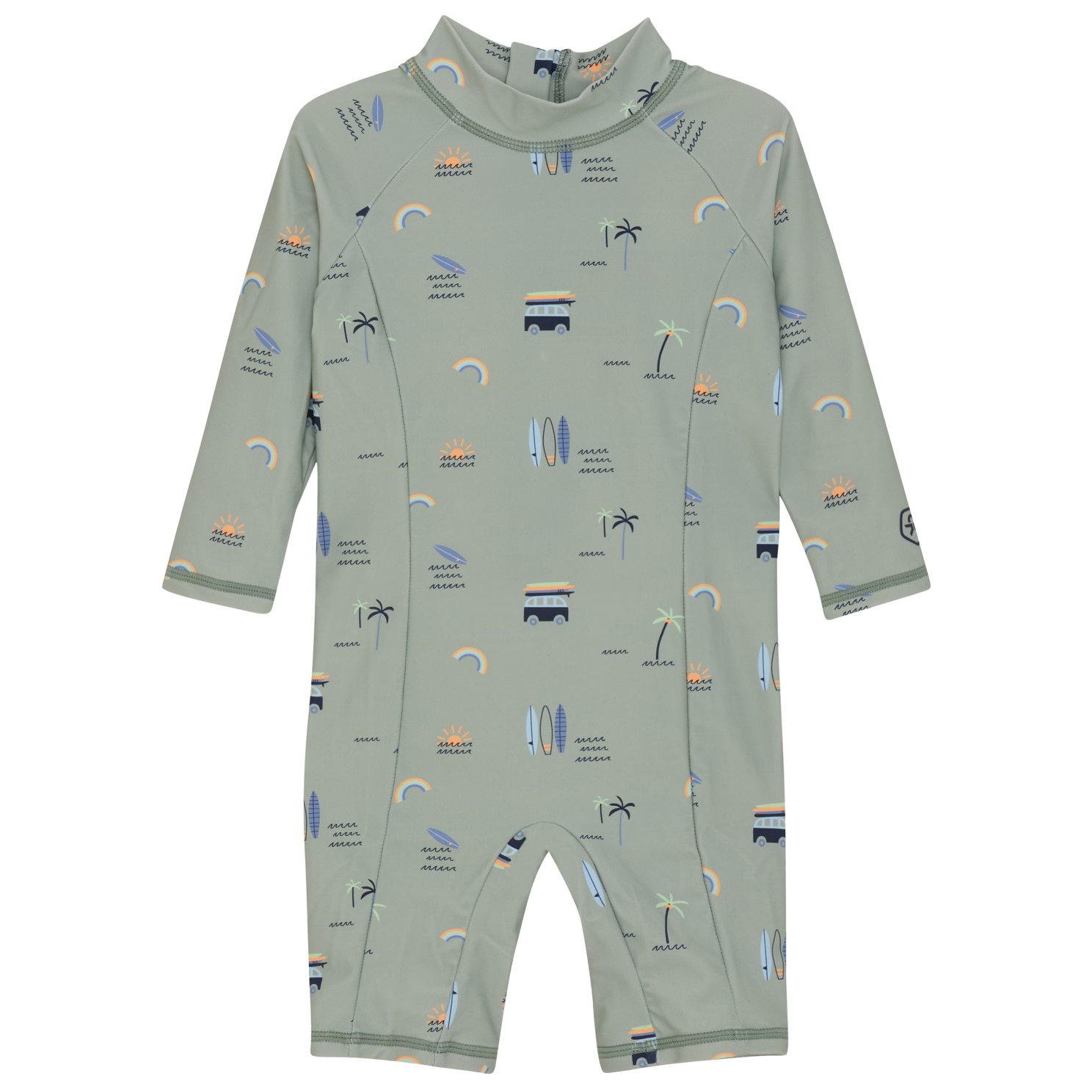 Børne Badeheldragt Uv 50+   Iceberg Green   104 fra Color Kids