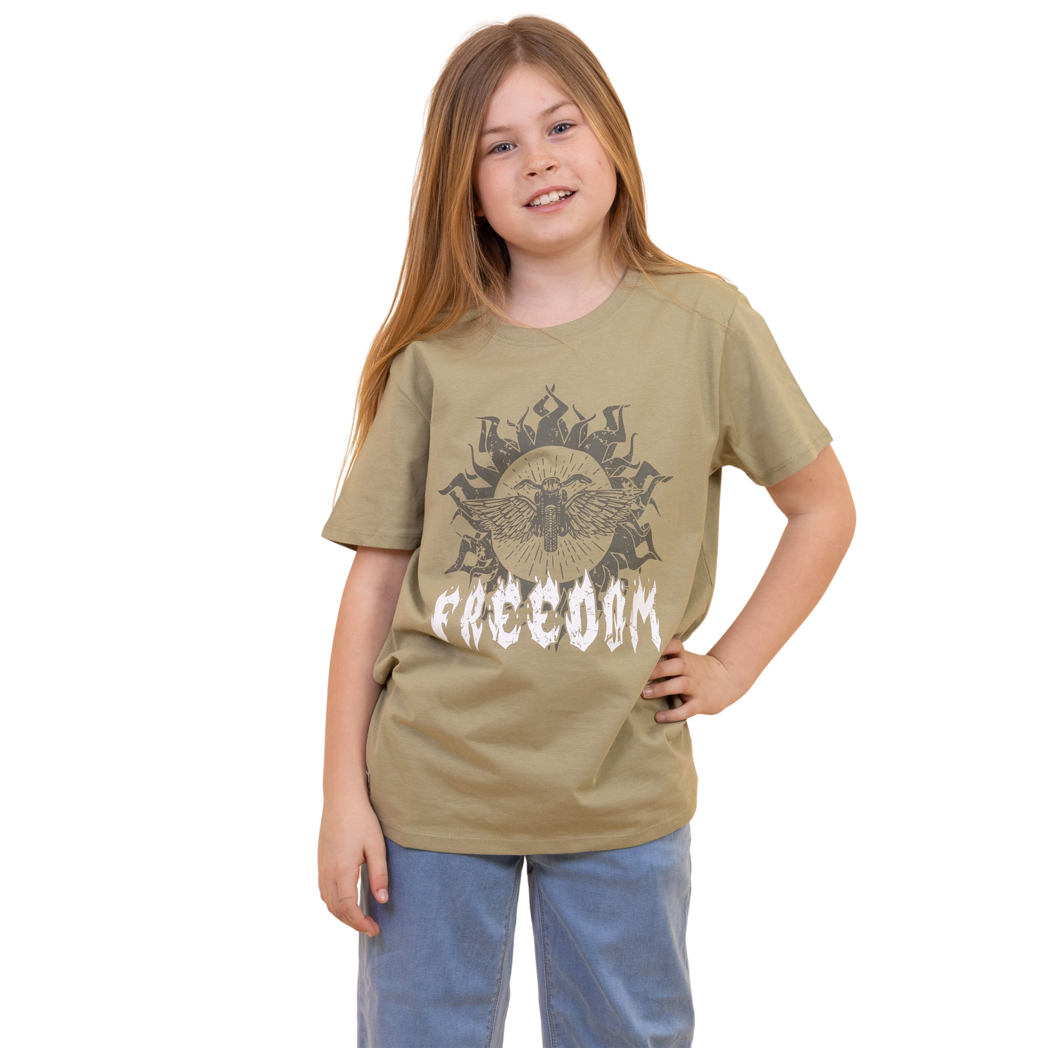Doka Pige T Shirt   P1 Tea   170 fra Queenz