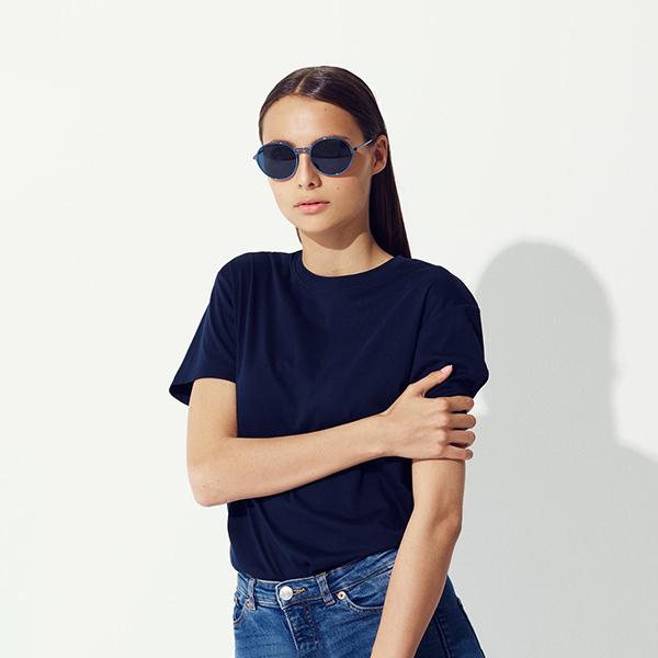 Yael Dame Solbriller   Navy Navy   Onesize fra Aym