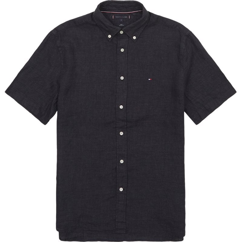35207 Pigment Dyed Linen Rf Shirt S S Skjorter fra Tommy Hilfiger