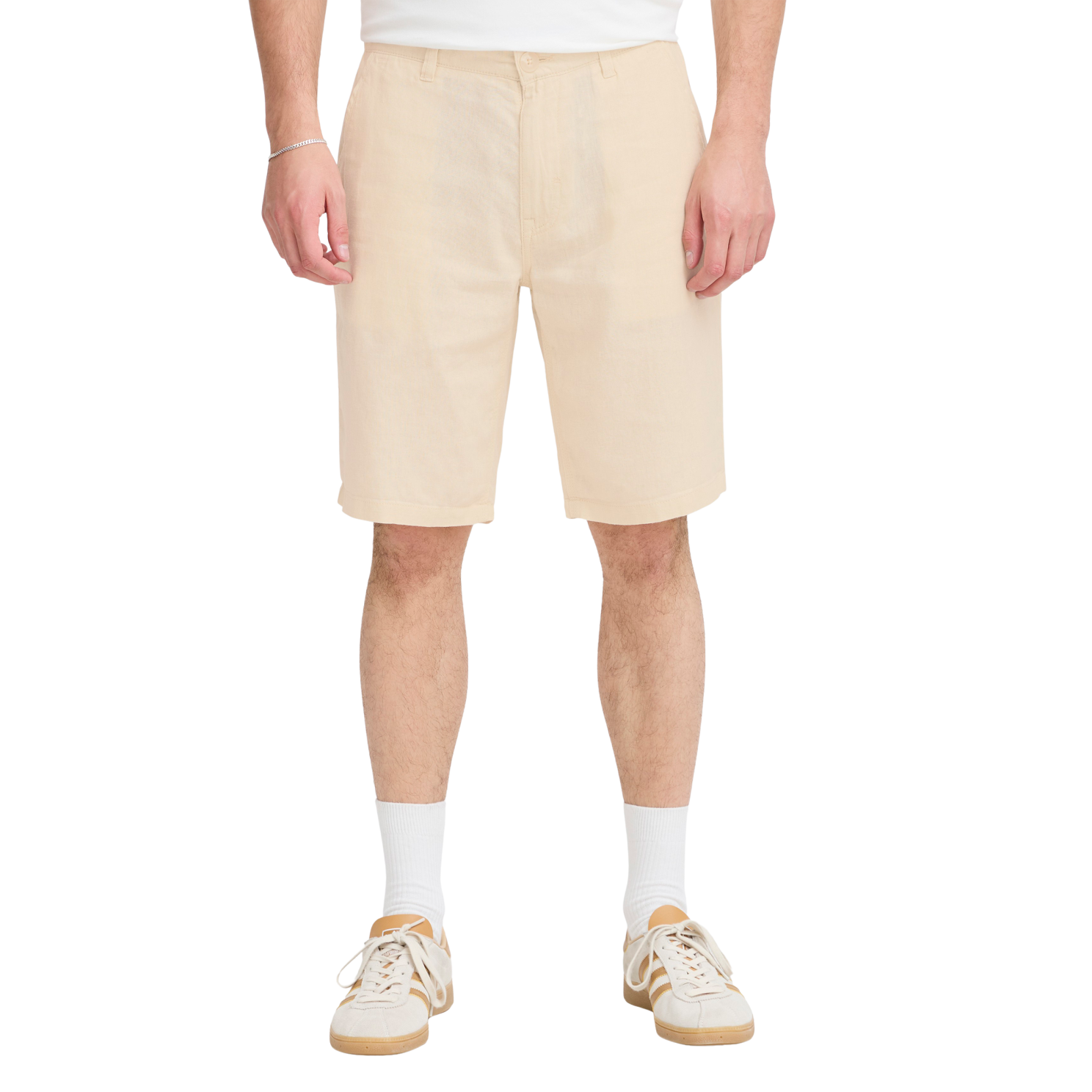 Billy Herre Shorts I Hørmix   Bleached Sand   M fra Blend