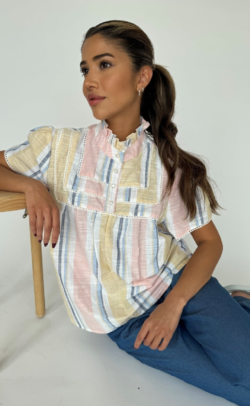 Bluse   Isabella   Stribe fra Continue