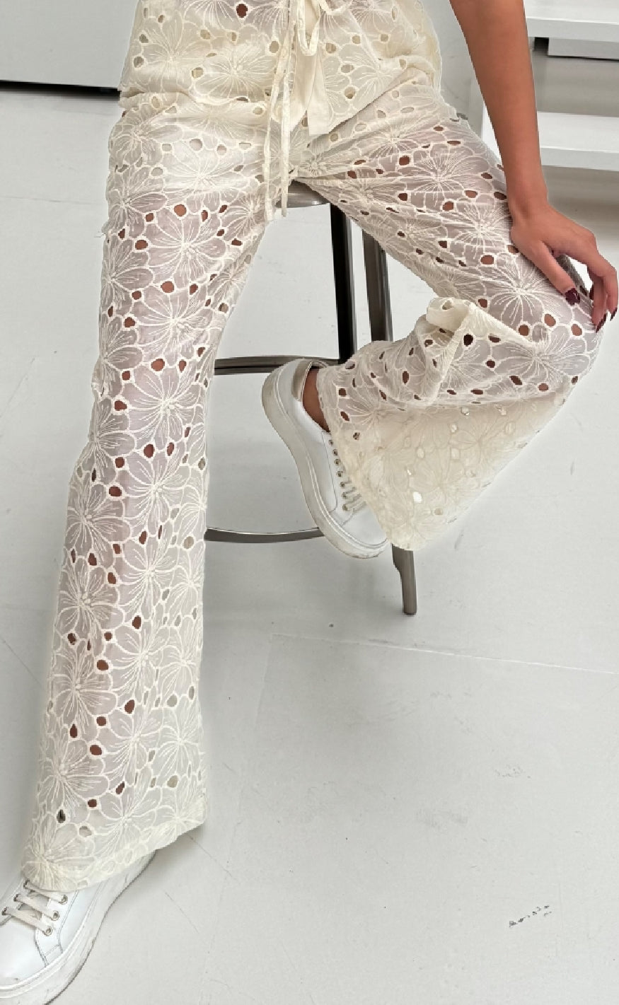 Bukser   Roberta   Off White fra Continue