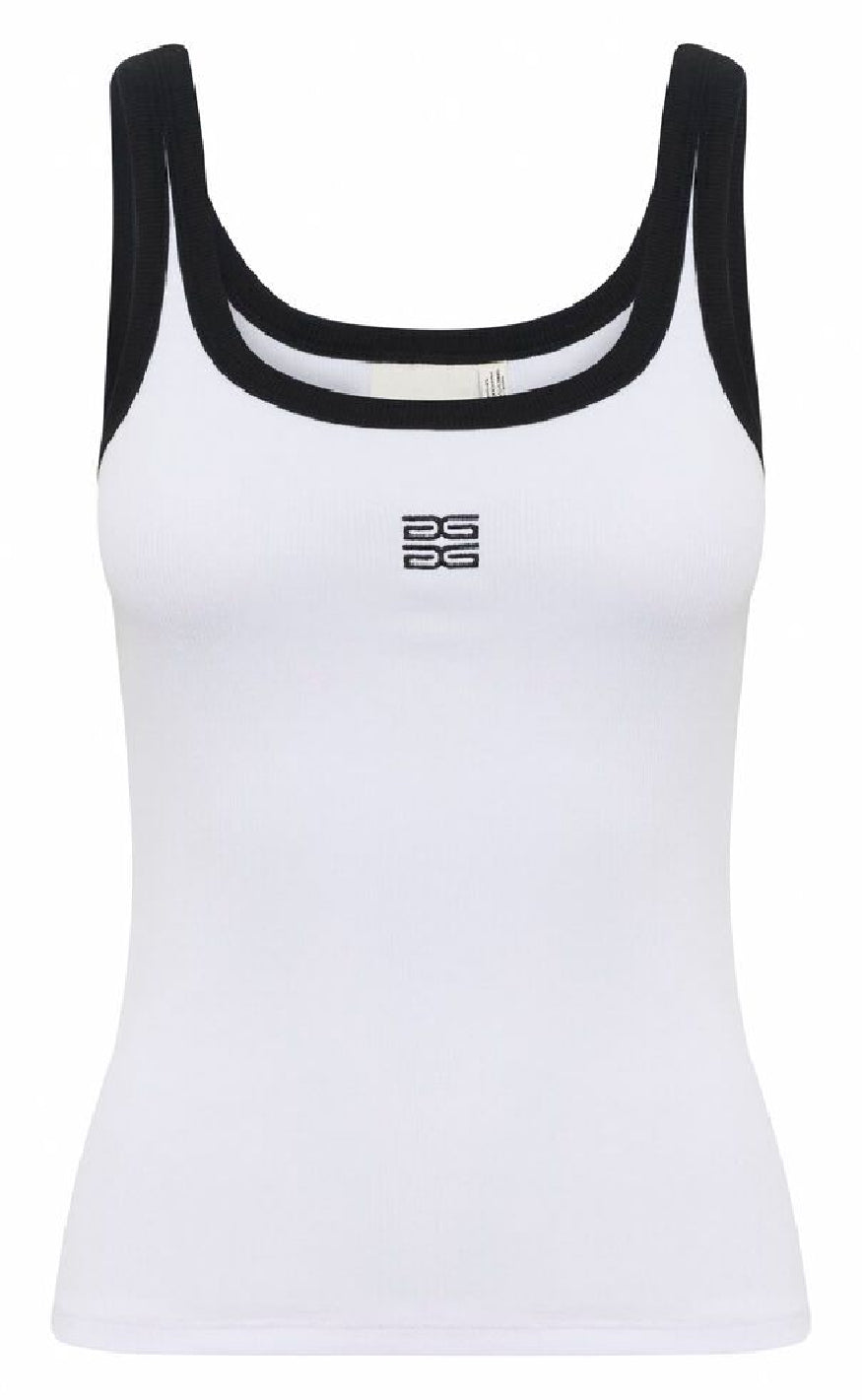 Top   Drew Contrast   Birght White fra Gestuz