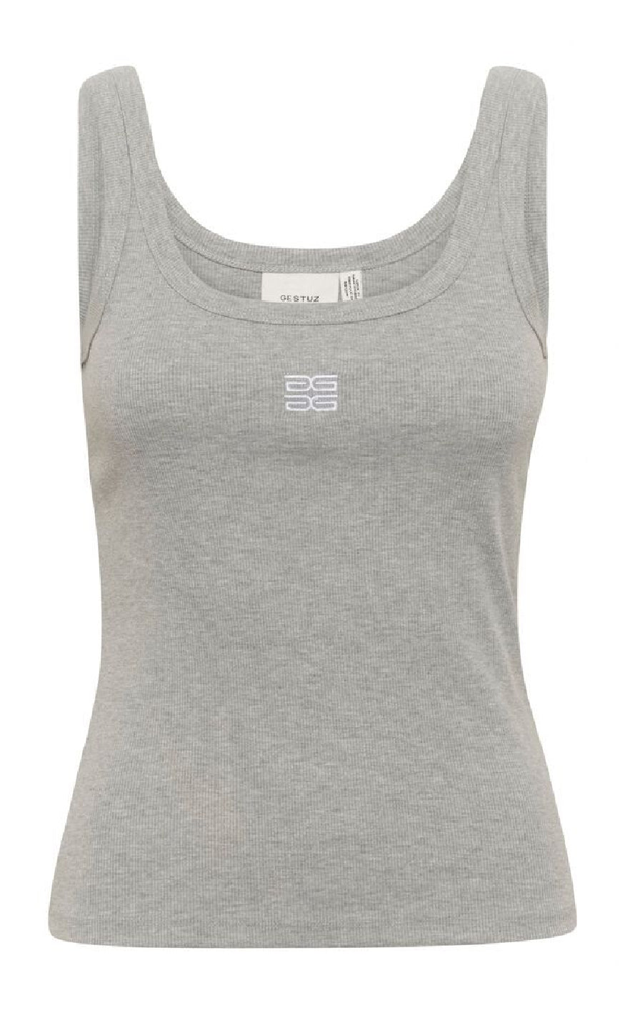 Top   Drew   Grey Melange fra Gestuz